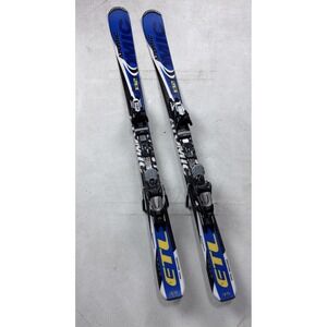 Atomic ETL 132cm Skis Junior Blue Black Bindings All Mountain Carving 107-72-93
